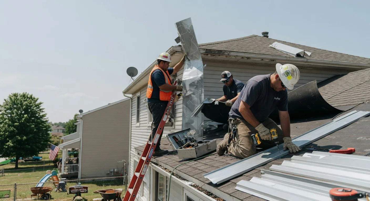 Storm Damage Metal Roof Repair in Stockton, UT